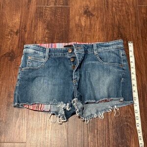 Joe's Jeans Distressed Blue Jean Shorts
